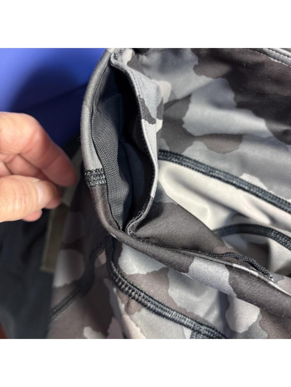 Athleta Lightning Camo 7/8 Tight Leggings XXS Gray Black High Rise Pockets - Picture 10 of 12